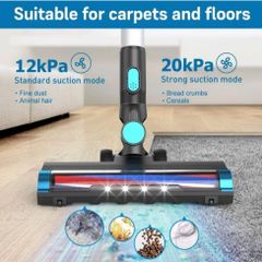 Máy Hút Bụi Không Dây VICSOO W10 - Giải Pháp Vệ Sinh Tiện Lợi, Công Suất Mạnh Mẽ, Đầu Hút Đa Năng, Dung Tích 1.2L, Thiết Kế Linh Hoạt