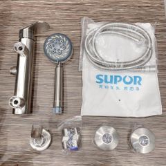 Vòi Hoa Sen Tăng Áp SUPOR 250303-03-LS Bằng Thép Không Gỉ 304 - Bền, An Toàn, Dễ Vệ Sinh, Công Nghệ Châu Âu