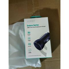 Tẩu Sạc Nhanh 48W AUKEY CC-Y48 Cho Xe Hơi - USB C PD 30W & QC 18W, Bảo Vệ Tối Ưu, Nhỏ Gọn, Sạc Tốc Độ Cao Cho Điện Thoại, Máy Tính Bảng