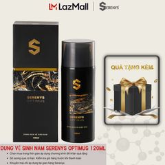 Bộ 5 Dung Dịch Vệ Sinh Nam Serenys Optimus 120ml - Khử Mùi & Cân Bằng Độ Ẩm Cho Da Nhạy Cảm