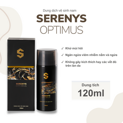 Bộ 2 Dung dịch vệ sinh nam Serenys Optimus 120ml - Sạch sẽ, thoáng mát, hương thơm nhẹ nhàng, giúp tự tin suốt cả ngày.