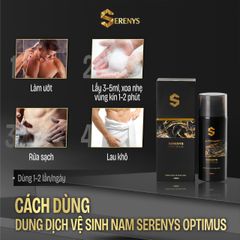 Bộ 2 Dung dịch vệ sinh nam Serenys Optimus 120ml - Sạch sẽ, thoáng mát, hương thơm nhẹ nhàng, giúp tự tin suốt cả ngày.