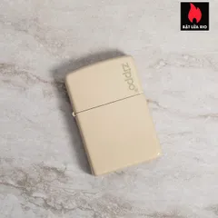 Bật Lửa Zippo Chính Hãng 49453ZL - Màu Cát Phủ Sơn Tĩnh Điện, Logo Cổ Điển, Chống Gió, Hộp Quà Tặng, Bảo Hành Trọn Đời