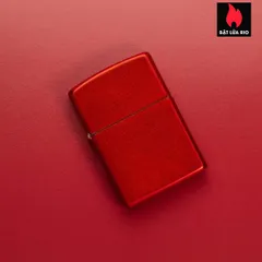 Bật Lửa Zippo 49475 Metallic Red - Bật Lửa Chính Hãng Chống Gió, Hộp Quà Tặng, Thiết Kế Đẹp Mắt từ Mỹ
