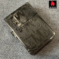 Zippo 1935 Khắc Hoa Văn 28 - Bật Lửa Zippo Khắc Laser Sâu Sang Trọng, Quà Tặng Thú Vị cho Người Yêu Thích Zippo