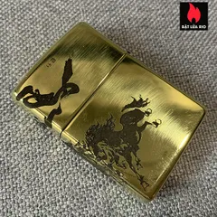 Zippo 254B Khắc Mã Đáo Thành Công - Bật Lửa Khắc Laser 4 Mặt Quà Tặng Độc Đáo, Thương Hiệu Nổi Tiếng