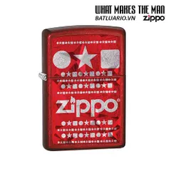 Bật Lửa Zippo 28342 - Candy Apple Red, Bật Lửa Chính Hãng, Quà Tặng Phong Cách, Thuộc Bộ Sưu Tập Zippo