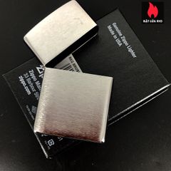 Vỏ Zippo Brushed Chrome Chính Hãng Nguyên Zin 100% KHÔNG KÈM RUỘT - Sản Phẩm Thay Thế Cho Bật Lửa Zippo Cũ Hư Hỏng