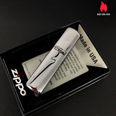 Vỏ Zippo Brushed Chrome Chính Hãng Nguyên Zin 100% KHÔNG KÈM RUỘT - Sản Phẩm Thay Thế Cho Bật Lửa Zippo Cũ Hư Hỏng