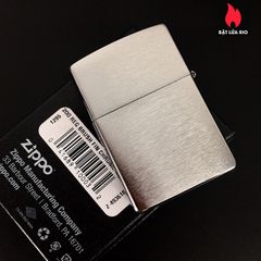 Vỏ Zippo Brushed Chrome Chính Hãng Nguyên Zin 100% KHÔNG KÈM RUỘT - Sản Phẩm Thay Thế Cho Bật Lửa Zippo Cũ Hư Hỏng