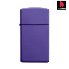 Bật Lửa Zippo Slim® Màu Tím Matte 1637 - Thiết Kế Nhỏ Gọn, Kháng Gió, Hàng Nhập Khẩu Mỹ, Bảo Hành Trọn Đời