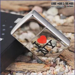 Bật Lửa Zippo 24799 I Love New York - Bật Lửa High Polish Crôm Chic và Thời Trang Cho Người Yêu Du Lịch