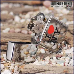Bật Lửa Zippo 24799 I Love New York - Bật Lửa High Polish Crôm Chic và Thời Trang Cho Người Yêu Du Lịch