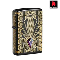 Zippo 49501 Art Deco Kỷ Niệm 100 Năm – Bật Lửa Giới Hạn 2021 với Pha Lê Swarovskie, Độc Quyền cho Thị Trường Châu Á