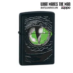 Bật Lửa Zippo 24719 - Reptile Eye Black Matte, Bật Lửa Chất Lượng Cao Cho Người Sưu Tập