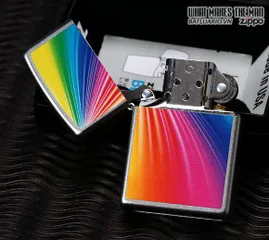 Bật Lửa Zippo 24884 - Rainbow Satin Crôm, Bật Lửa Chất Lượng Cao, Quà Tặng Dành Cho Fan Zippo