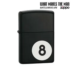 Bật Lửa Zippo 24331 8-Ball Licorice - Bật Lửa Chính Hãng Độc Đáo Cho Fan Game và Phong Cách Thời Trang