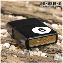 Bật Lửa Zippo 24331 8-Ball Licorice - Bật Lửa Chính Hãng Độc Đáo Cho Fan Game và Phong Cách Thời Trang