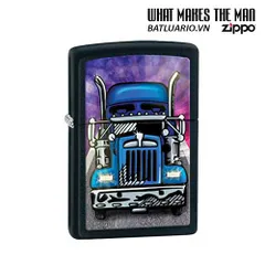 Bật Lửa Zippo Truck Head On Black Matte - Bật Lửa Chất Lượng Cao Dành Cho Người Yêu Thích Xe Tải và Phong Cách Cá Tính
