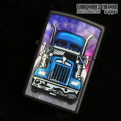 Bật Lửa Zippo Truck Head On Black Matte - Bật Lửa Chất Lượng Cao Dành Cho Người Yêu Thích Xe Tải và Phong Cách Cá Tính