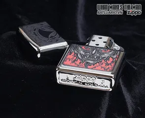 Bật Lửa Zippo 28275 - Fire Down Below Devil Bằng Chrome Mờ Sang Trọng - Quà Tặng Độc Đáo cho Người Yêu Zippo