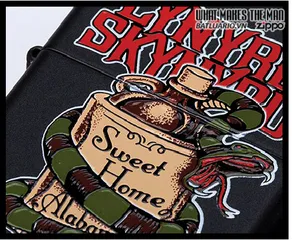 Bật Lửa Zippo Black Matte Lynyrd Skynyrd - Bật Lửa Chất Lượng Cao Cho Fan Âm Nhạc Rock cổ điển