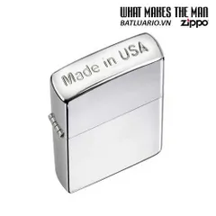 Bật Lửa Zippo 24796 Crown Stamp Crôm - Bật Lửa Huyền Thoại Thích Hợp Làm Quà Tặng Cho Fan Cứng