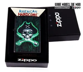 Bật Lửa Zippo 24261 - Họa Tiết Skull And Cross Swords Cướp Biển - Bật Lửa Đen Mat, Quà Tặng Dành Cho Người Yêu Thích Phong Cách Cá Tính