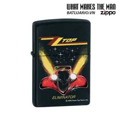 Bật Lửa Zippo 24561 ZZ Top Eliminator Matte Đen - Quà Tặng Fan Hâm Mộ Nhạc Rock Huyền Thoại