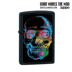 Bật Lửa Zippo X-Ray Skull Đen Mờ 28042 - Phụ Kiện Thời Trang Cá Tính, Quà Tặng Chất Lượng Cao
