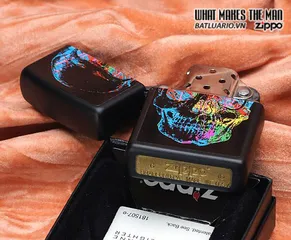 Bật Lửa Zippo X-Ray Skull Đen Mờ 28042 - Phụ Kiện Thời Trang Cá Tính, Quà Tặng Chất Lượng Cao