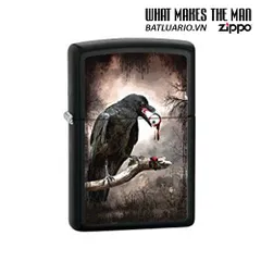 Bật Lửa Zippo 28319 - Goth-Raven Eyeball Licorice Design - Phụ Kiện Thời Trang Độc Đáo Cho Fan Hâm Mộ Anime