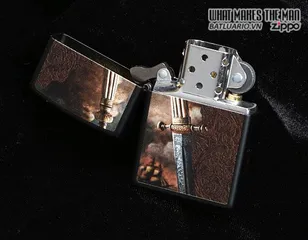 Bật Lửa Zippo 28305 - Sword of War Black Matte, Bật Lửa Chống Gió Cao Cấp, Quà Tặng Độc Đáo Cho Người Yêu Thích Sưu Tầm