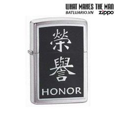 Bật Lửa Zippo 20332 - Mẫu Biểu Tượng Danh Dự Trung Quốc, Chất Liệu Crom Xước, Quà Tặng Độc Đáo cho Fan Zippo