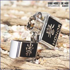 Bật Lửa Zippo 20332 - Mẫu Biểu Tượng Danh Dự Trung Quốc, Chất Liệu Crom Xước, Quà Tặng Độc Đáo cho Fan Zippo