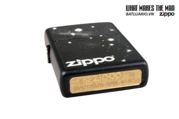 Bật Lửa Zippo 28433 - Galaxy Logo Black Matte, Bật Lửa Chính Hãng, Quà Tặng Độc Đáo Cho Fan Hâm Mộ Sci-Fi