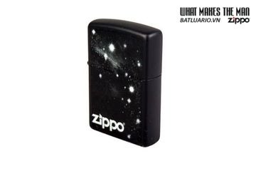 Bật Lửa Zippo 28433 - Galaxy Logo Black Matte, Bật Lửa Chính Hãng, Quà Tặng Độc Đáo Cho Fan Hâm Mộ Sci-Fi