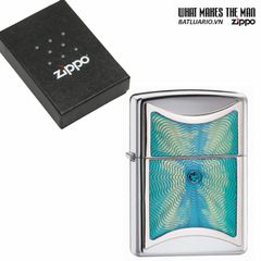 Bật Lửa Zippo 20884 - Splash Emblem Bóng Crôm Cao Cấp, Quà Tặng Sang Trọng Cho Người Yêu Thích Zippo