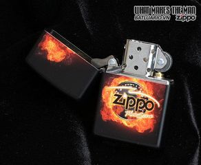 Bật Lửa Zippo 28335 - Motorsports Black Matte, Bật Lửa Chất Lượng Cao Dành Cho Fan Đam Mê Xe Cộ