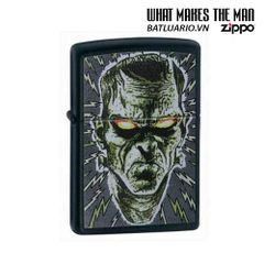 Bật Lửa Zippo Bolted Man 24448 - Thiết Kế Đen Mờ Độc Đáo, Quà Tặng Thú Vị Cho Fan Zippo