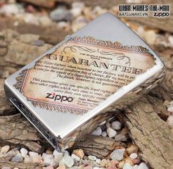 Bật Lửa Zippo 24184 - Bật Lửa Crom Xước Bảo Hành Suốt Đời - Quà Tặng Thời Thượng Cho Người Yêu Thích Zippo