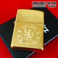 Bật Lửa Zippo Khắc Logo Chelsea 02 - Quà Tặng Yêu Thích Cho Fan Hâm Mộ Đội Bóng Chelsea