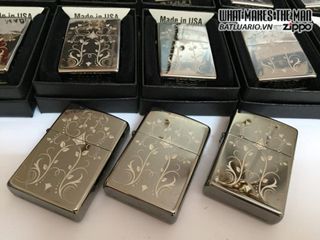 Bật Lửa Zippo 28833 Black Ice - Thiết Kế Hoa Văn Sang Trọng, Phong Cách Thời Thượng cho Người Yêu Thích Sưu Tầm