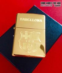 Bật Lửa Zippo Khắc Logo FC Barcelona 01 - Quà Tặng Độc Đáo Dành Cho Fan Hâm Mộ Bóng Đá