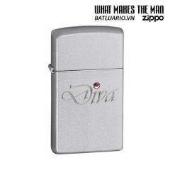 Bật Lửa Zippo 24573 Slim Diva Silver - Bật Lửa Chất Lượng Cao, Thiết Kế Sang Trọng, Quà Tặng Lý Tưởng cho Người Yêu Thích Zippo