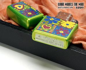Bật Lửa Zippo 28057 - Hearts and Flowers Lurid Thiết Kế Độc Đáo, Quà Tặng Thích Hợp Cho Người Yêu Thích Thời Trang