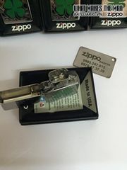 Bật Lửa Zippo 24699 - Bật Lửa Four Leaf Clover Mạ Chrome Sáng Bóng - Quà Tặng Độc Đáo cho Fan Zippo