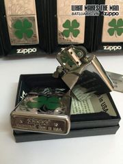 Bật Lửa Zippo 24699 - Bật Lửa Four Leaf Clover Mạ Chrome Sáng Bóng - Quà Tặng Độc Đáo cho Fan Zippo