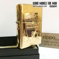 Bật Lửa Zippo 169 Khắc Logo Liverpool - Quà Tặng Cho Fan Hâm Mộ Bóng Đá Liverpool, Sưu Tập Độc Đáo