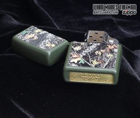 Bật Lửa Zippo 28332 Mossy Oak Green Matte - Bật Lửa Chống Gió Chính Hãng Thời Trang Cho Người Săn Và Cắm Trại